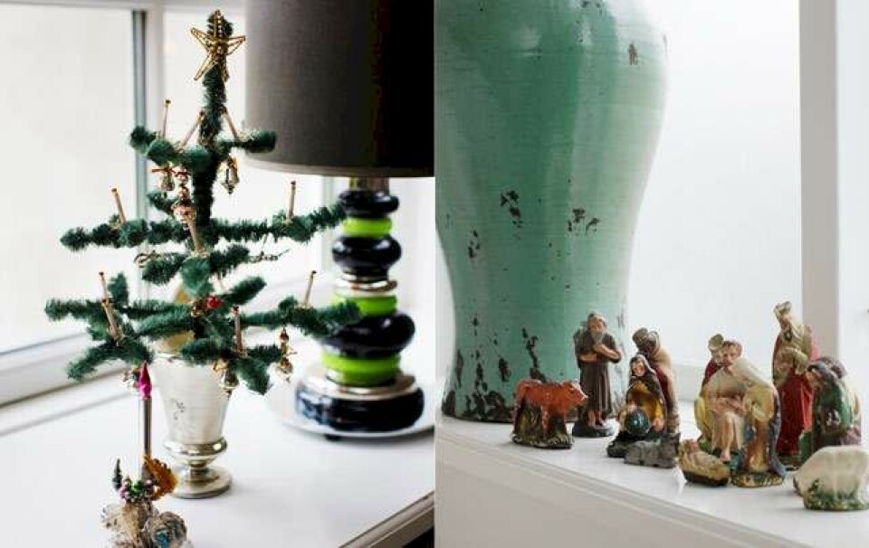 Julebolig: Antikt julepynt skaber stemning