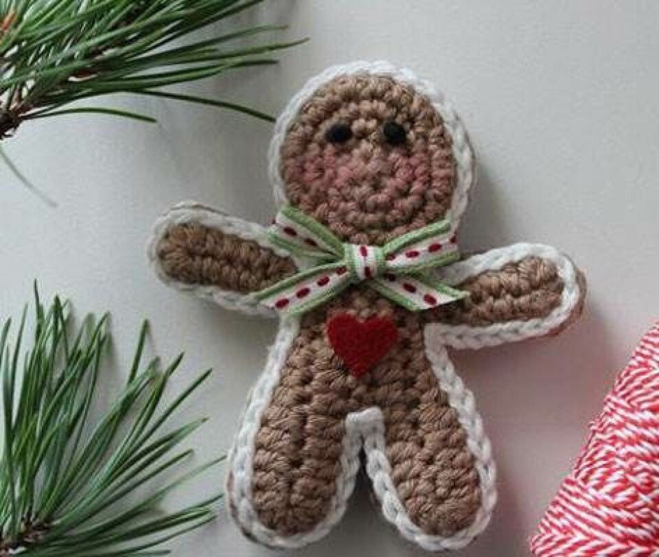 Hæklet peberkagemand