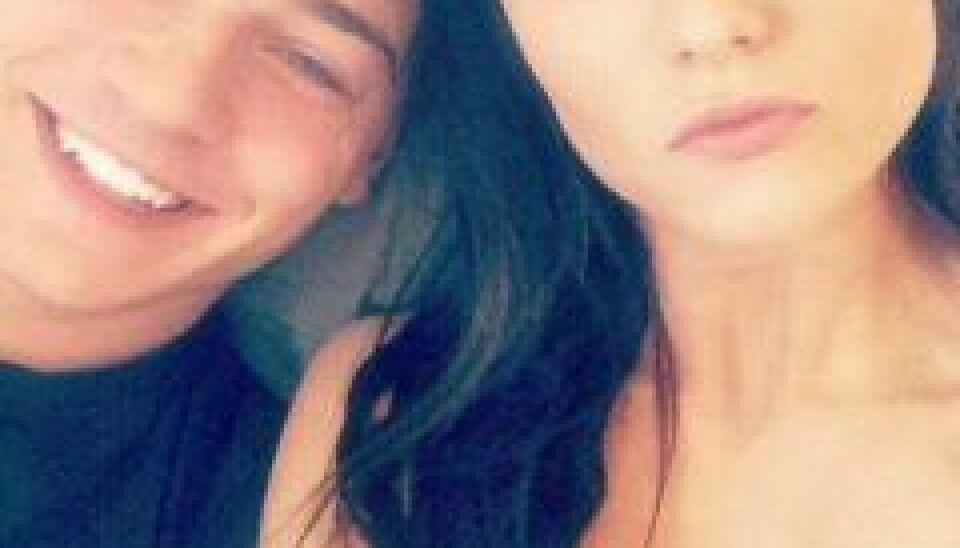 Kian og Christina, da de stadigvæk var et par. (Foto: Privat)