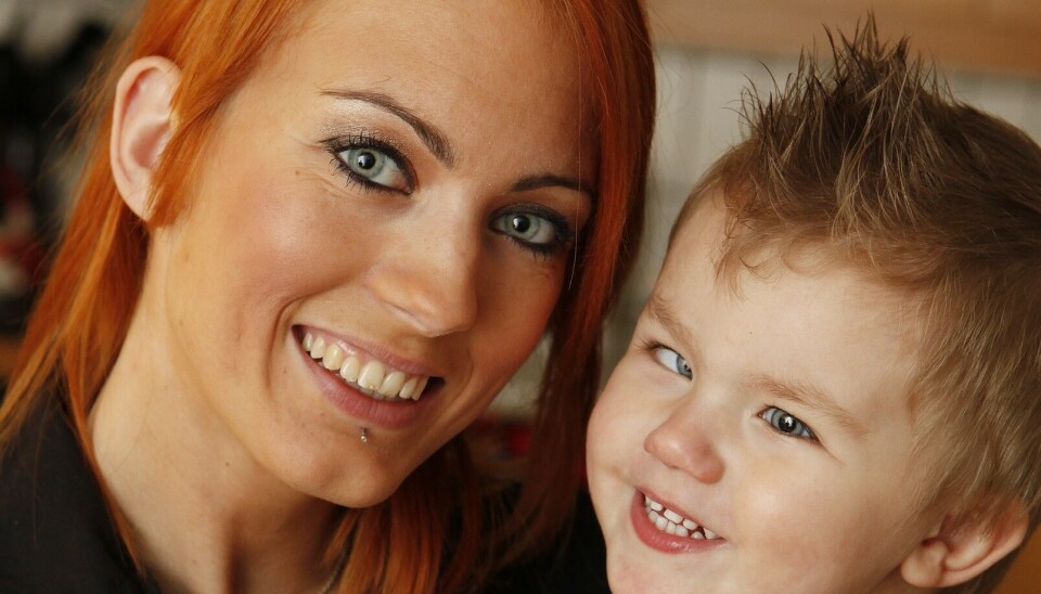 Vi mødte Line sammen med ekskæresten Nicki og sønnen Lucas. (Foto: SBS/Jacob Mydtskov)