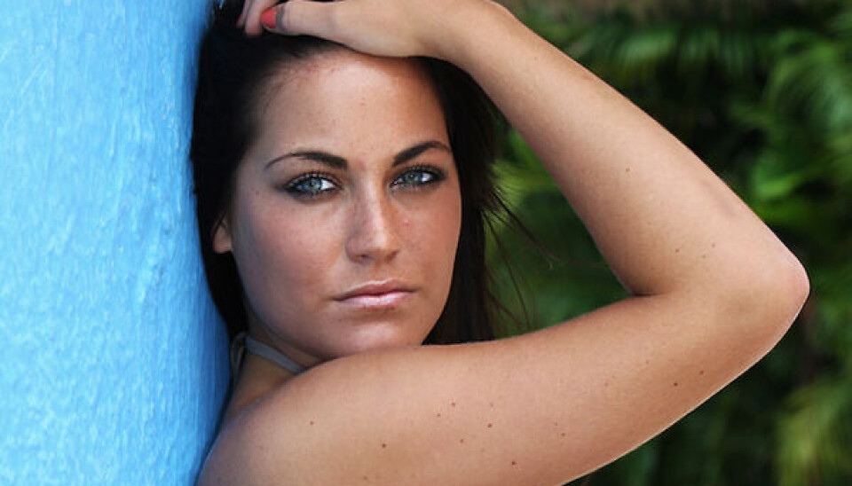 Amalie Szigethy, da hun deltog i 'Paradise Hotel' i 2010. (Foto: TV3)