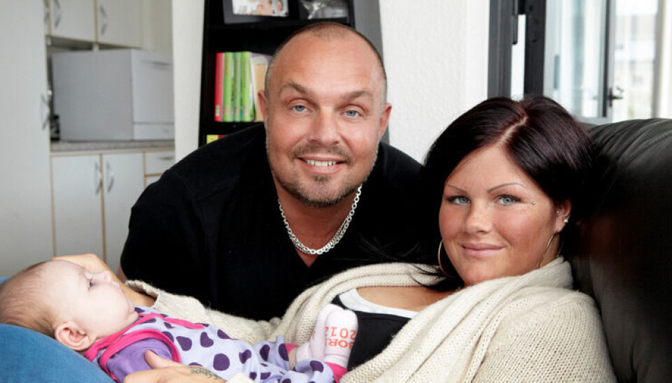 Nanna og Ditlev gik fra hinanden kort efter fødslen af Malucca. (Foto: SBS)