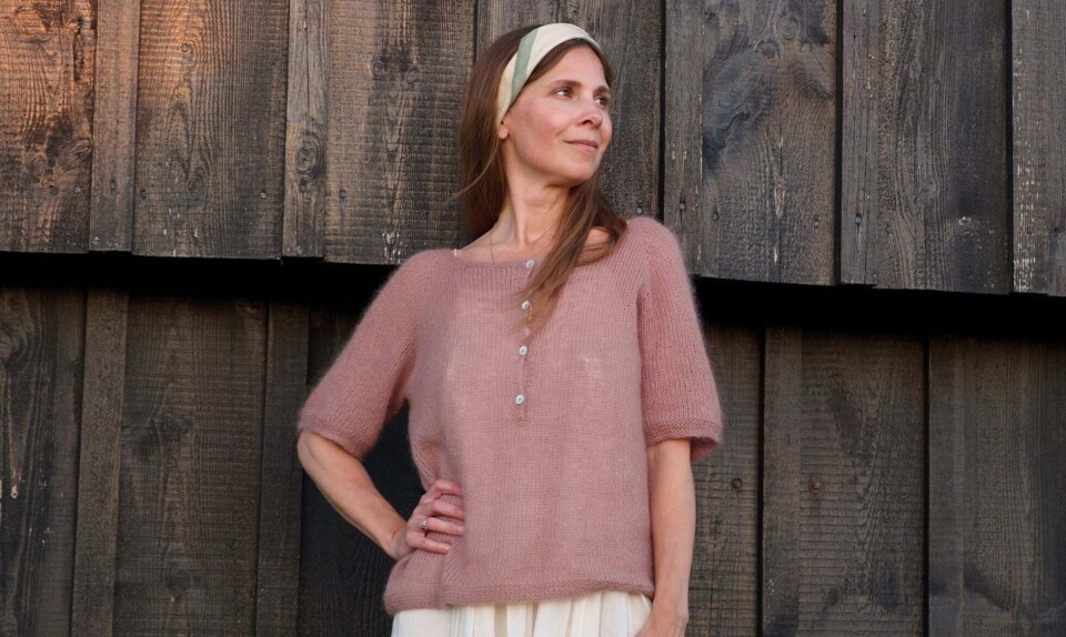 Nigrum Tee Placket refined knitwear gratis opskrift