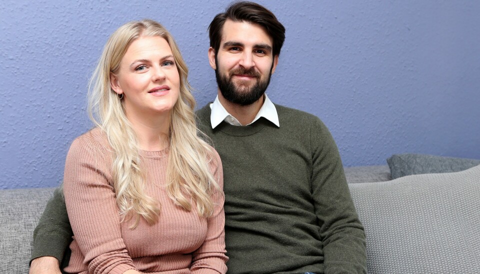 Christine og Mikkel i det blå hus (Foto: Niels Henrik Dam)