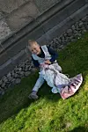 Nikolines ældste søn, Lucas, sammen med lillesøster. (Foto: Privat)