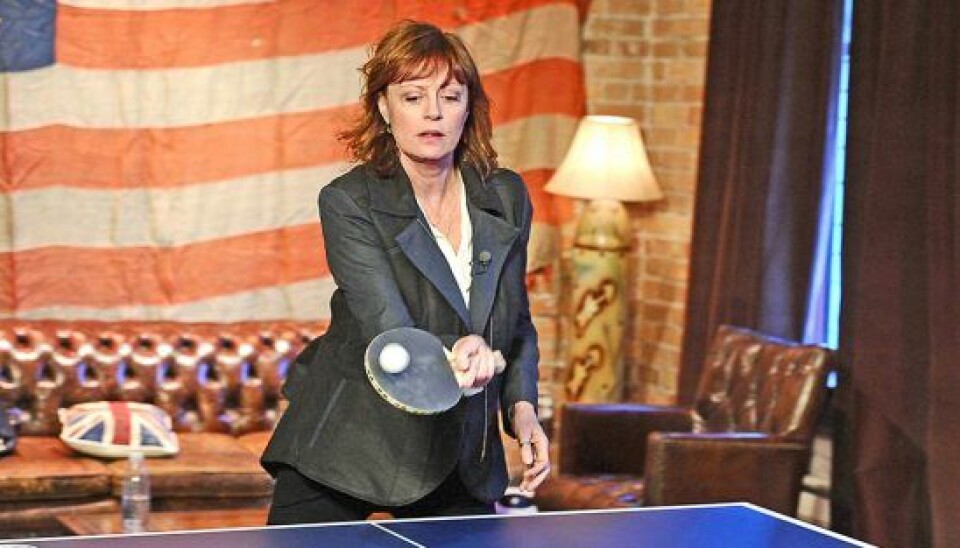 Susan Sarandon startede bordtennisklubben Spin i New York i 2009. Nu er der også en klub i San Francisco og Chicago.