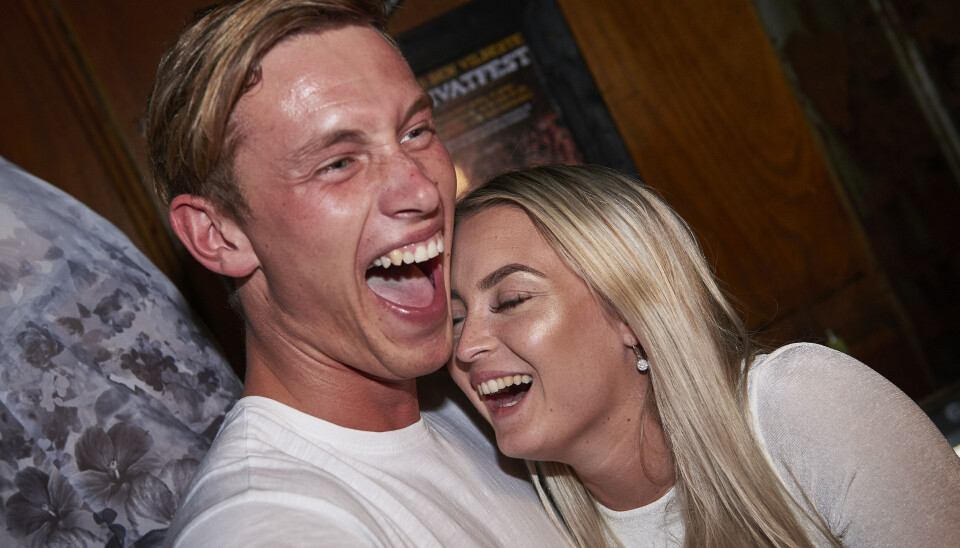 Jonas og Maja ved finalen i 'Paradise Hotel' (Foto: Janus Nielsen)