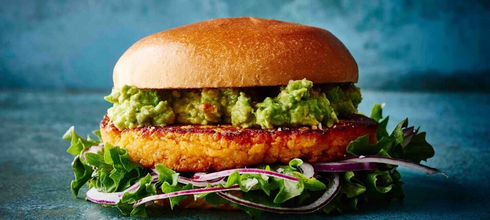 Vegansk burger med quinoa og søde kartofler