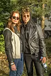 Mads Langer havde kæresten, Julie, med under armen. Parret glædede sig til en dejlig sommer i Danmark. – Vi skal bare være hjemme i Danmark i år. Jeg skal spille nogle forskellige jobs hen over sommeren, lød det fra den populære sanger. (Foto: Michael Stub)