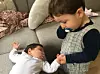 Mynte og storebror Mason på 2 år (Foto: Privat)
