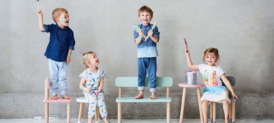 Indret børneværelset med kulør