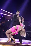 Jesper Dahl alias Jokeren og Mie Martha Moltke i en Salsa (Foto: Anthon Unger)