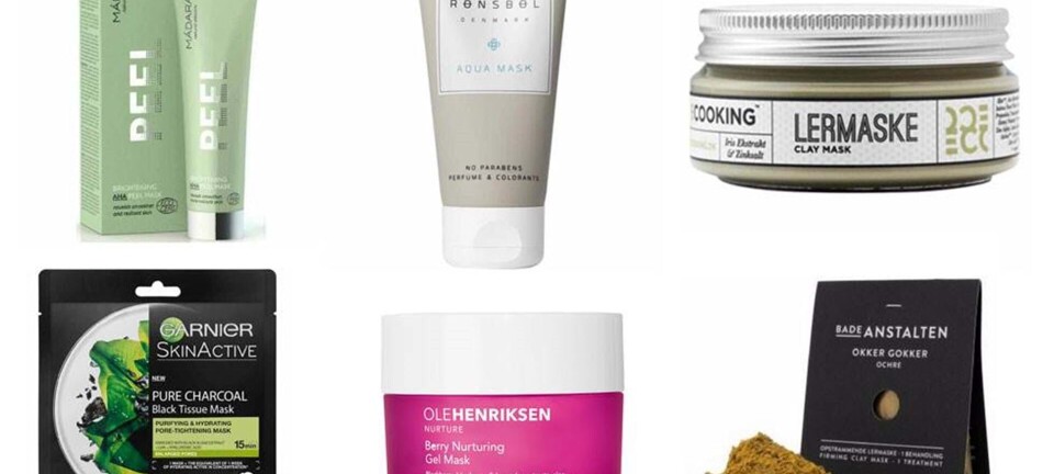 De 15 mest solgte ansigtsmasker på Nicehair.dk