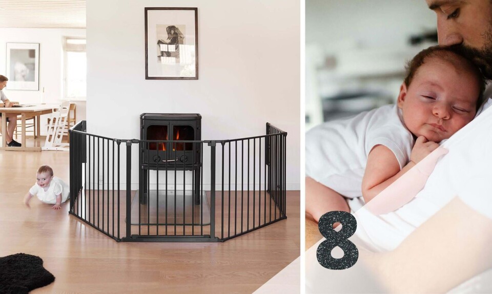 Vind et sikkerhedsgitter og startersæt med små sikkerhedsprodukter til hjemmet