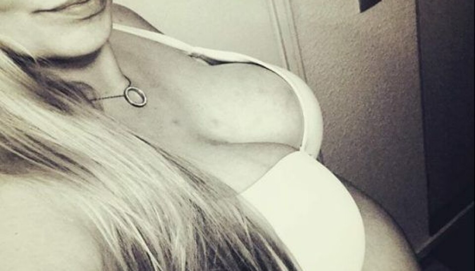 Der er ingen tvivl om, at der vokser en baby i maven hos Melissa. (Foto: Privat)