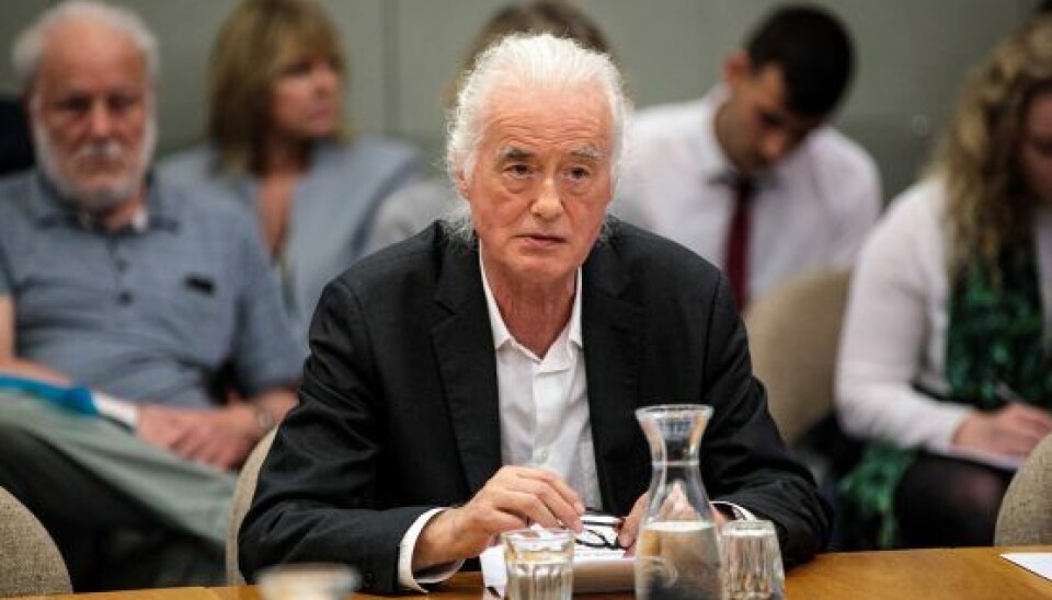 Led Zeppelin-guitaristen Jimmy Page er gået byrådets vej for at stoppe Robbie Williams' byggeplaner. (Foto: Jack Taylor/Getty Images)