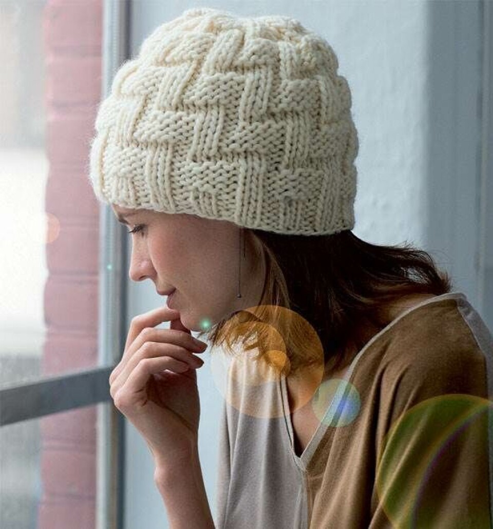 Hue med trappemønster