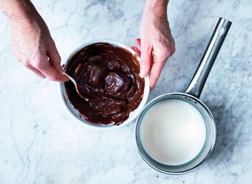 Hjemmelavet luftig chokolademousse