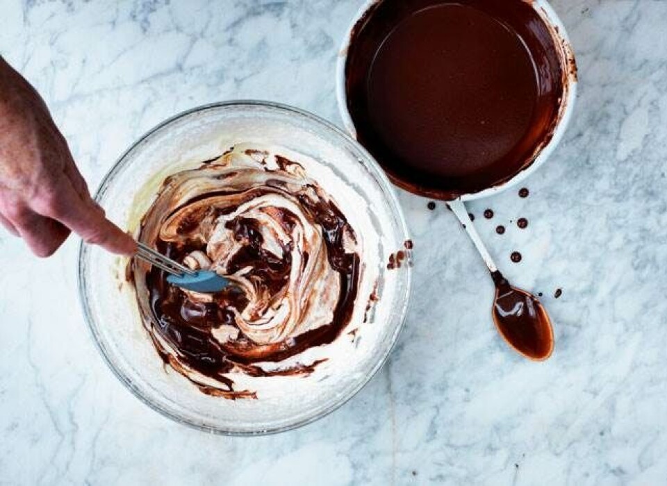Hjemmelavet luftig chokolademousse