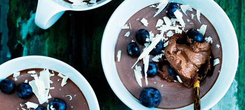 Hjemmelavet luftig chokolademousse