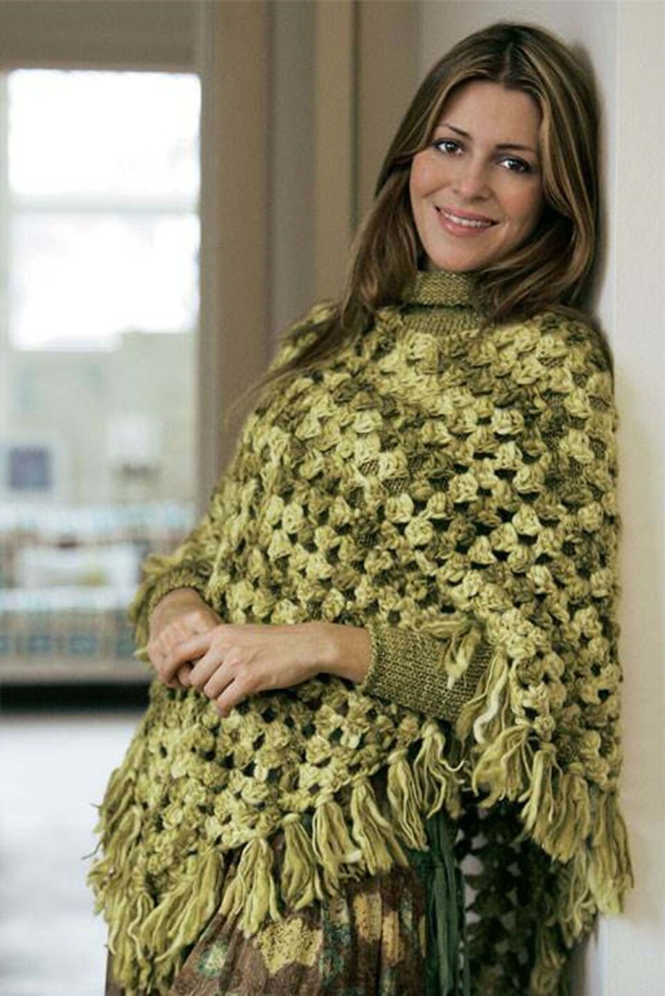 Smart hæklet poncho