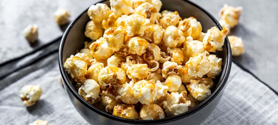 Nem snack: Popcorn med karamel