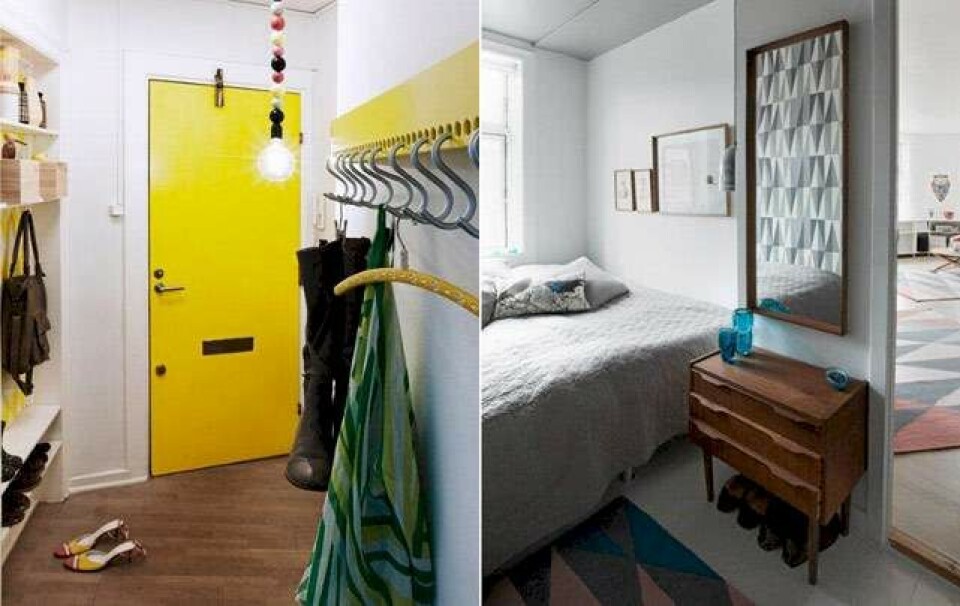Bolig med farver og originale løsninger