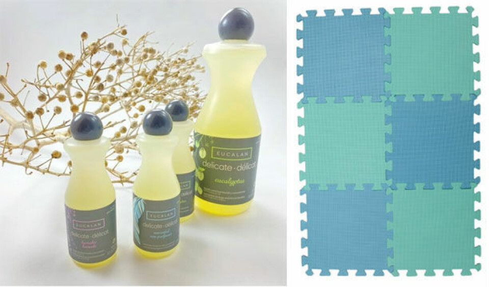 Eucalan og opspændingsplader