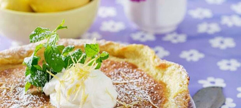 Skøn citrontærte med hjemmelavet creme