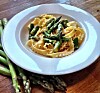 Pasta med asparges og lime