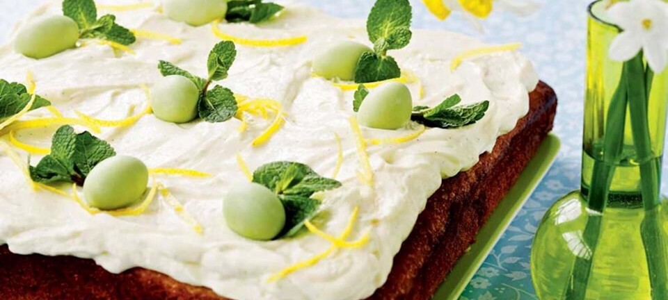 Frisk citronkage med lækker mascarponecreme