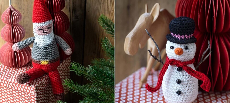 En nissemand eller en snemand? Hækl din egen julepynt