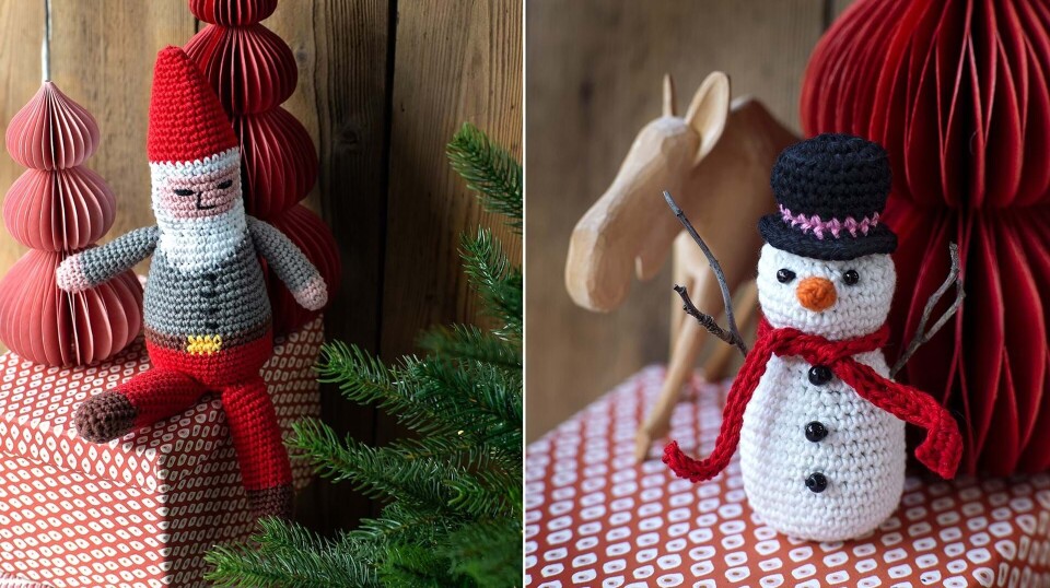 En nissemand eller en snemand? Hækl din egen julepynt