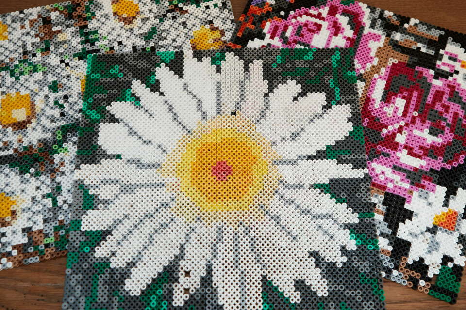 Blomst perleplade Elin Steffensen