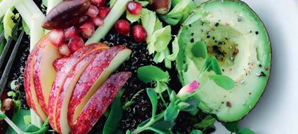 Salat med avokado og sort quinoa