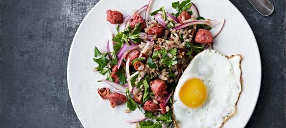Rugsalat med chorizo