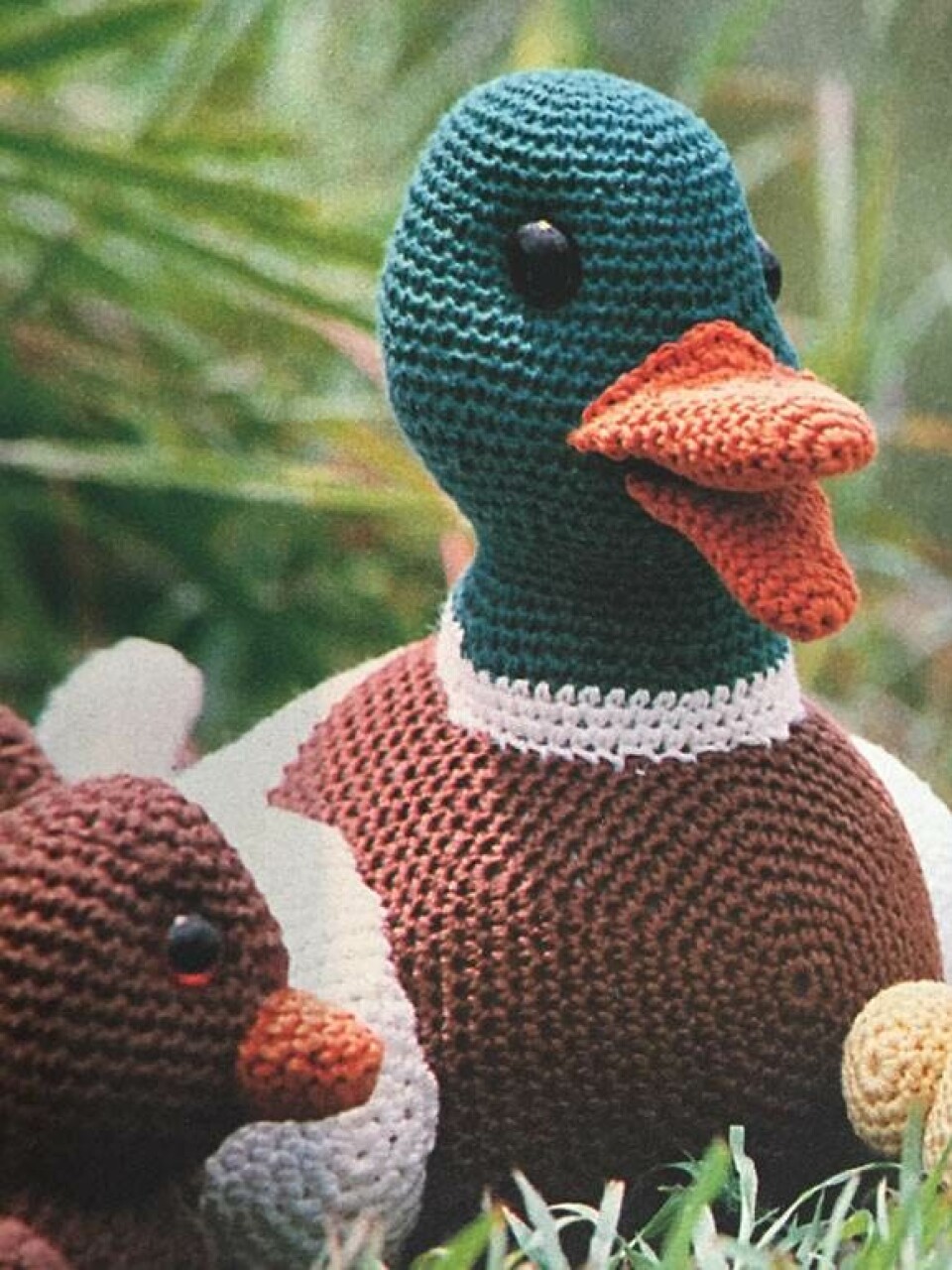 Skøn retro: Hæklet andefamilie