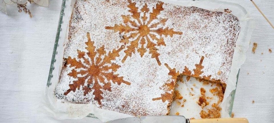 Flot & julet glutenfri mandelkage med hvid chokolade