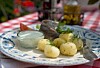 Nye kartofler med marinerede sild