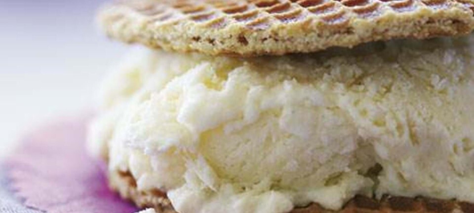 Mango-is og mynteshake med vanilje