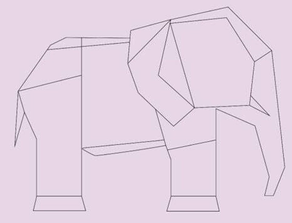 Sy selv: Patchworkpude med elefant