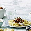 Spaghetti med vinterkødsovs