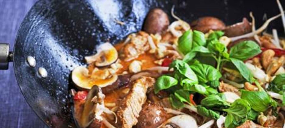 Wok med grønt og svinekød