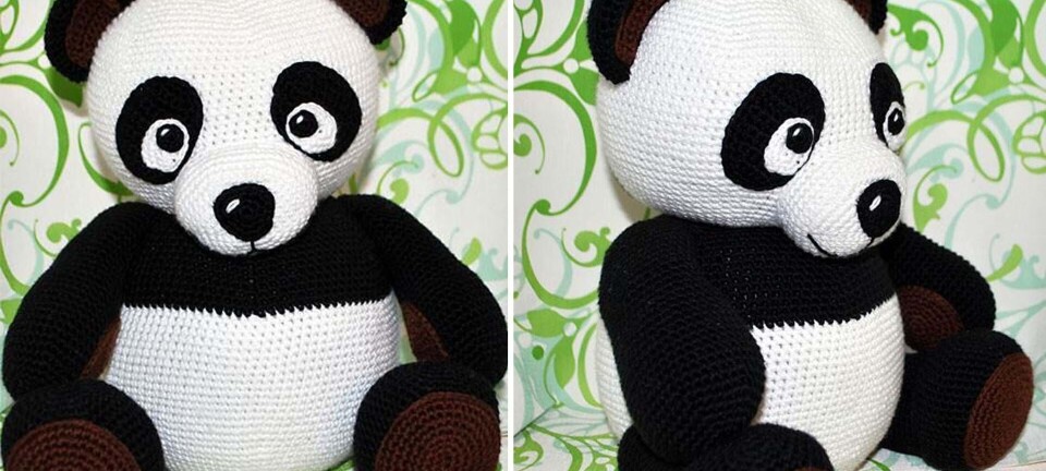Hækl selv: Sød panda