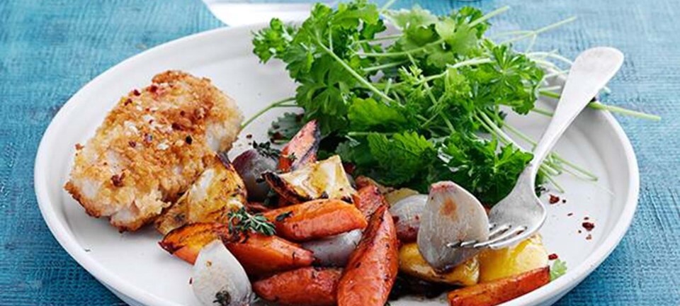 Stegt fiskefilet & ristet kål