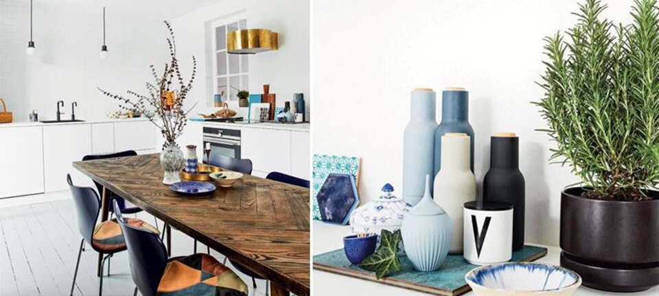 Køkken: Rene linjer og loppefund