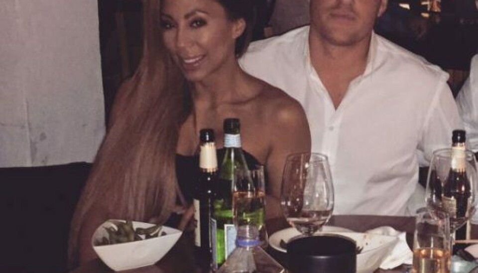 Jackie med kæresten Rasmus, som Sarah Louise angiveligt ikke skulle have taget så pænt imod (Foto: Privat).