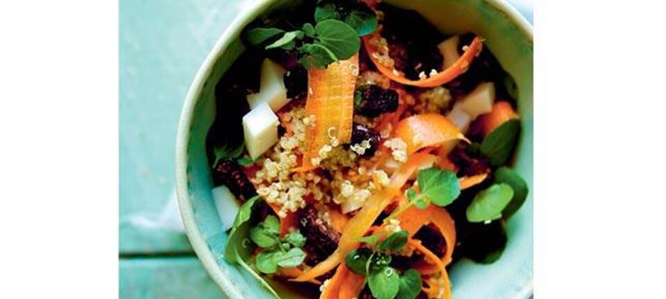 Quinoasalat med gedeost