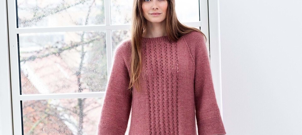 Strik selv: Kjole med 3/4 ĂŠrmer og skĂžrt