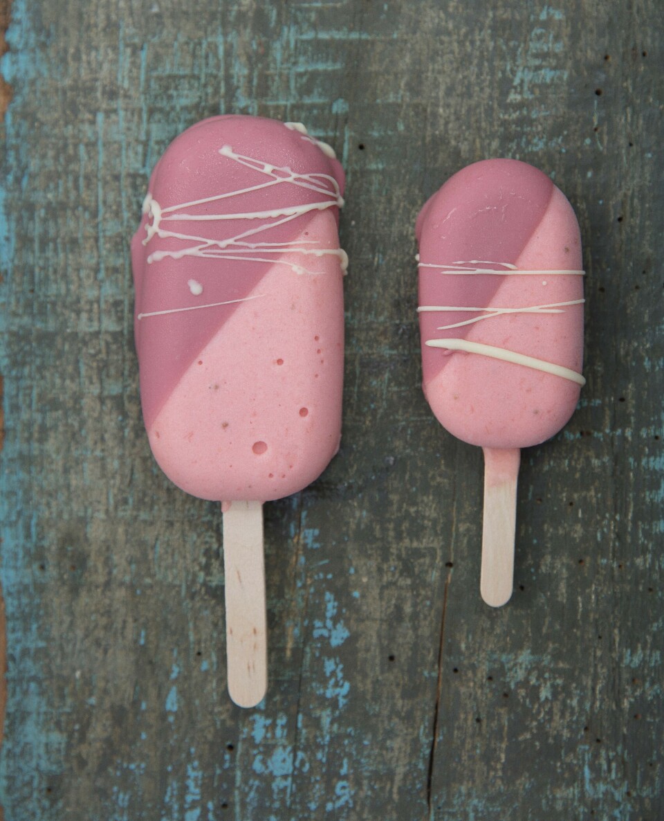 På Tothaven serverer de pindeis lavet på gedemælk og med nyplukket frugt.